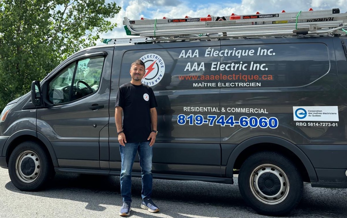 AAA Electrique van - licensed electricians serving Gatineau and Ottawa, Quebec