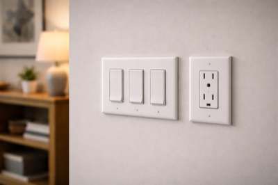 Electrical outlet and switch installation in Ottawa